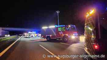 Drei Leichtverletzte nach Unfall auf der A8 bei Neusäß