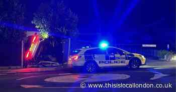 Audi flips on its side in terrifying Bromley car crash