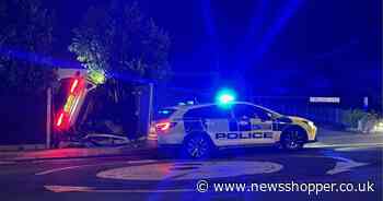 Audi flips on its side in terrifying Bromley car crash