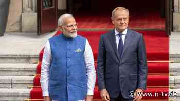 "Gerechte und rasche Beendigung": Tusk sieht Indien als Vermittler im Ukraine-Krieg
