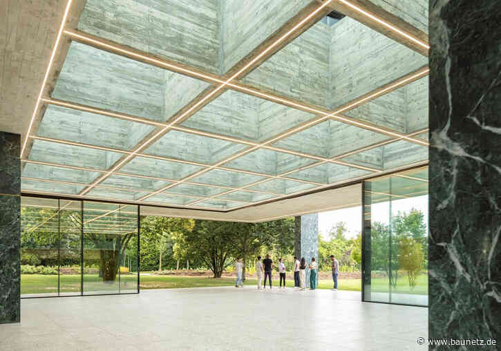 Geometrie im Garten - Veranstaltungspavillon von Spaceworkers bei Porto