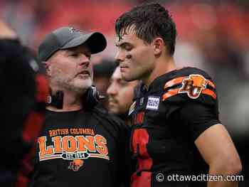 With QB Nathan Rourke, B.C. Lions coach Rick Campbell looks for passing-game spark vs. Redblacks