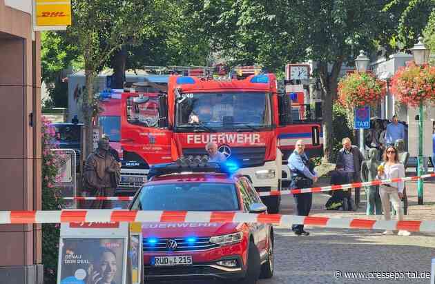 FW Rheingau-Taunus: Gasgeruch in der Idsteiner Innenstadt