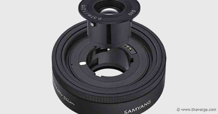 Instead of carrying multiple camera lenses, this one lets you swap optics