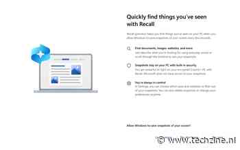 Microsoft rolt dit najaar de controversiële Windows Recall-functie uit