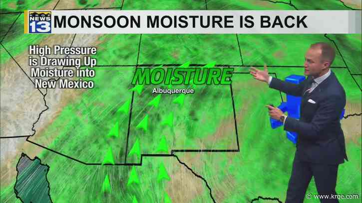 Active monsoon pattern is back across New Mexico