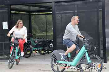 Vier deelfietsen aan Hoppinpunt Brakel Station