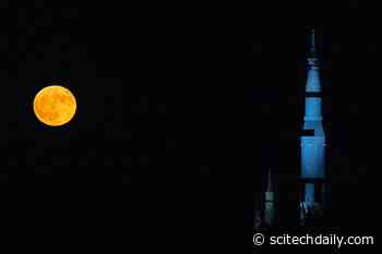 August 2024 Supermoon Rises Over “Rocket City”