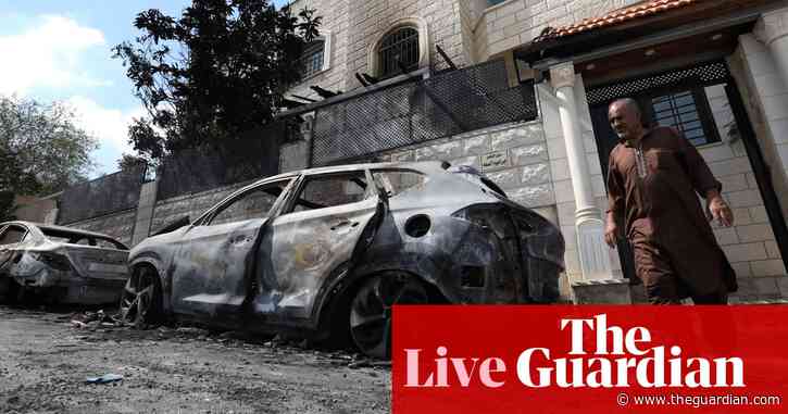 Israel-Gaza war: Israeli police arrest four suspected over settler attack on Palestinian village – as it happened