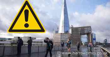 Yellow warning for rain issued for London on bank holiday weekend