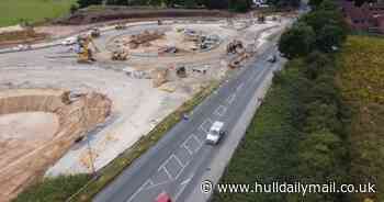 Overnight road closures announced as work on Brough roundabout continues