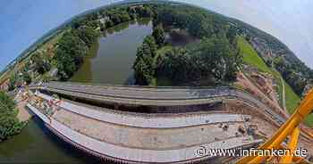 Neubau der Buger Brücke in Bamberg schreitet voran - Webcam wird in wenigen Tagen abgebaut