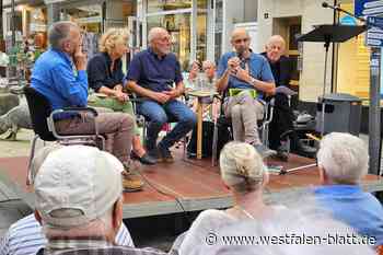 Ein Verteidiger Europas in der Stadt
