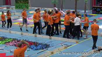 Amateurrecord domino gebroken na jaar werk: 'Volgend jaar &eacute;&eacute;n miljoen'