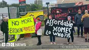 Protest as residents 'in limbo' over home demolition