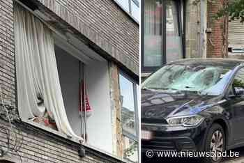 Kleine gasfles ontploft en blaast gevelraam uit appartementsgebouw in Borgerhout