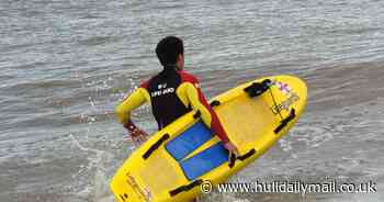RNLI lifeguards rescue woman and teenage girl from strong currents at Hornsea Beach