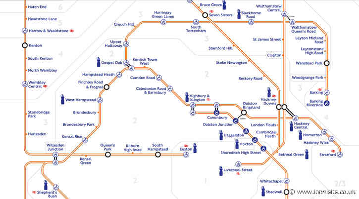 New map shows free drinking fountains on the London Overground