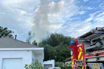 Brand uitgebroken in houtmijt die tegen bos ligt: mogelijk kwaad opzet in het spel