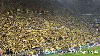 BVB gegen Frankfurt: Heftige Fan-Proteste gegen Rheinmetall