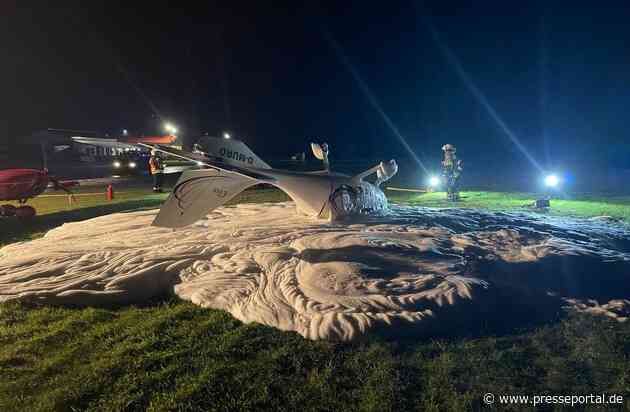 FW-LK Leer: Sturmböe erfasste Flugzeug auf dem Flugplatz Leer-Papenburg und beschädigte dieses schwer.