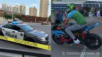 Motorcyclist sought after Toronto cop seriously injured in hit-and-run