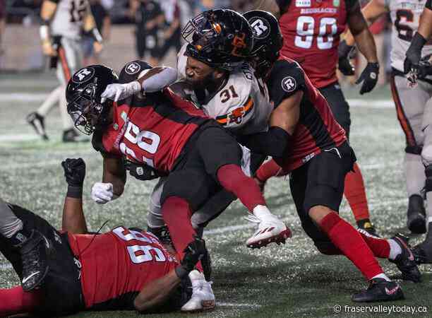 Redblacks outlast Lions 34-27 to remain unbeaten at home