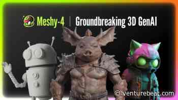Meshy-4 brings sci-fi level AI to 3D modeling and design