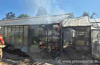 POL-STH: Brand eines Gewächshauses