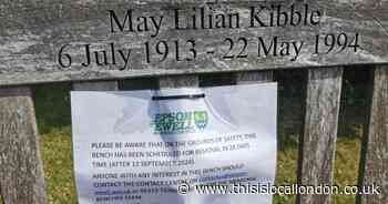 Nonsuch Park Sutton's memorial benches to be removed on ‘grounds of safety’