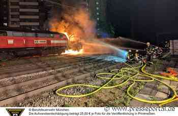FW-M: Brand eines Bauzuges (Haidhausen)