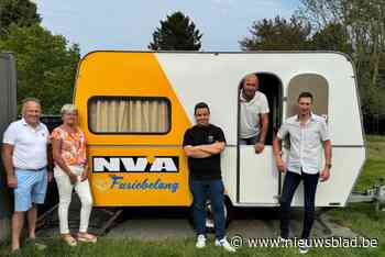 N-VA Bilzen-Hoeselt voert campagne vanuit een caravan