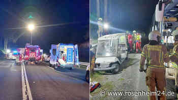 Betrunkene rauschen mit Golfwagen über Passstraße - Münchnerin (29) schwer verletzt