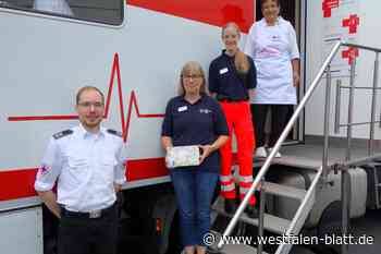 30 Freiwillige spenden Blut am Minske-Markt in Vlotho