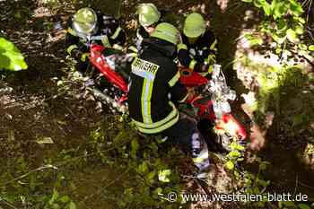 Motorradfahrer (20) wird bei Unfall in Vlotho schwer verletzt