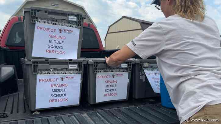 Non-profit donates supplies to Kealing Middle School teachers following fire