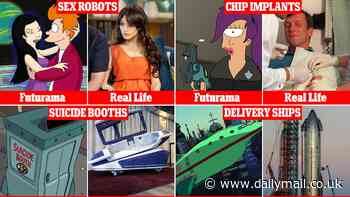 From sex robots to suicide booths: The weird and wonderful Futurama technologies that are now a REALITY - as the sci-fi cartoon returns to our screens
