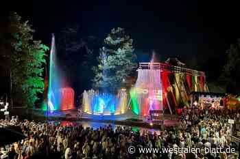 Beeindruckende Show am Gradierwerk