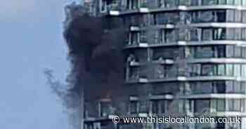 Yet another fire in east London as high rise evacuated