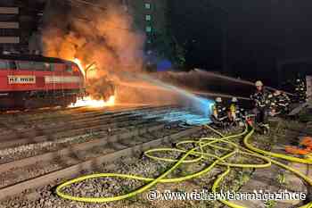 Brennt Bauzug in München