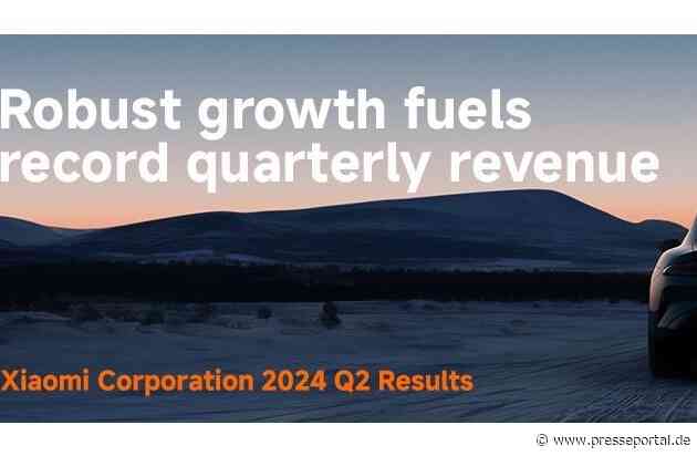 Xiaomi Quartalszahlen: Rekordumsatz von 88,9 Mrd. RMB im zweiten Quartal 2024 / Drittes Quartal in Folge zweistelliges Wachstum - Xiaomi tritt in eine neue Phase beschleunigten Wachstums ein
