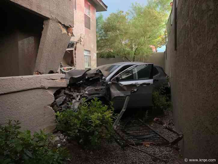 Car crashes into Albuquerque apartment; 2 residents displaced