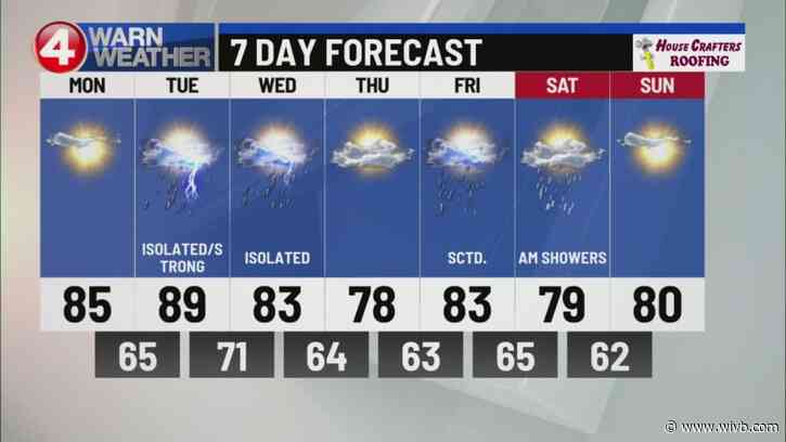 Severe thunderstorms possible Tuesday night