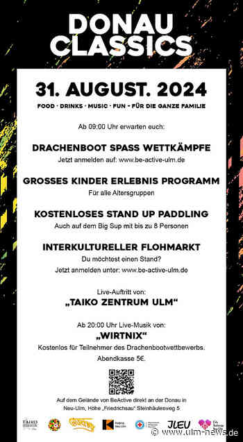 Interkulturelles Projekt „Donau Classics“ startet am Samstag auf der Donau in Neu-Ulm