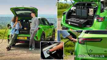 Fab-brew-lous! Vauxhall unveils a concept car with a built-in coffee machine