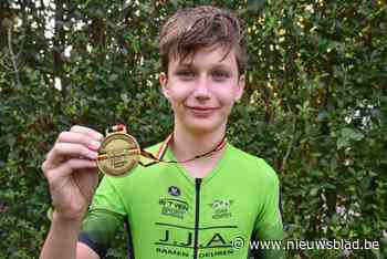 Nio Theys pakt knap brons op BK tijdrijden