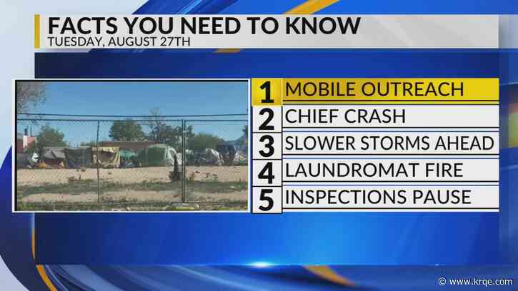 KRQE Newsfeed: Mobile response program, APD chief crash, Storms ahead, Laundromat demolition, ABQ health inspection pause