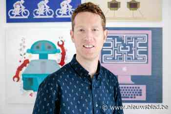 Illustrator Pieter Gaudesaboos stelt werken voor kinderen tentoon in bibliotheek