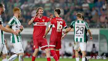 Erste Pokalhürde gemeistert: Stuttgart veranstaltet Tor-Festival gegen Münster