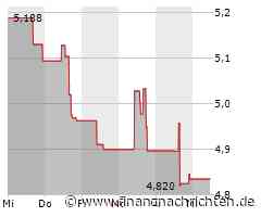 Aktie von K92 Mining legt um 0,56 Prozent zu (4,846 €)